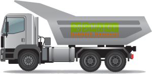 Image of the Swann rubbish Removal truck departing